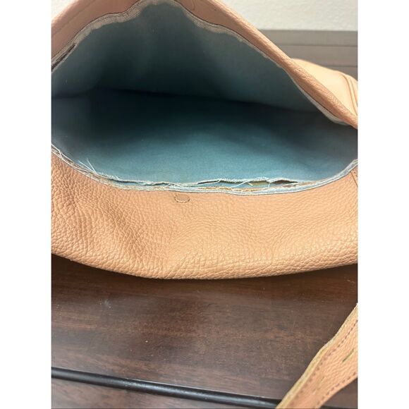 Vintage Y2K Juicy Couture Shoulder Brown Tan Beige Key Lock Messenger Bag - Picture 11 of 15